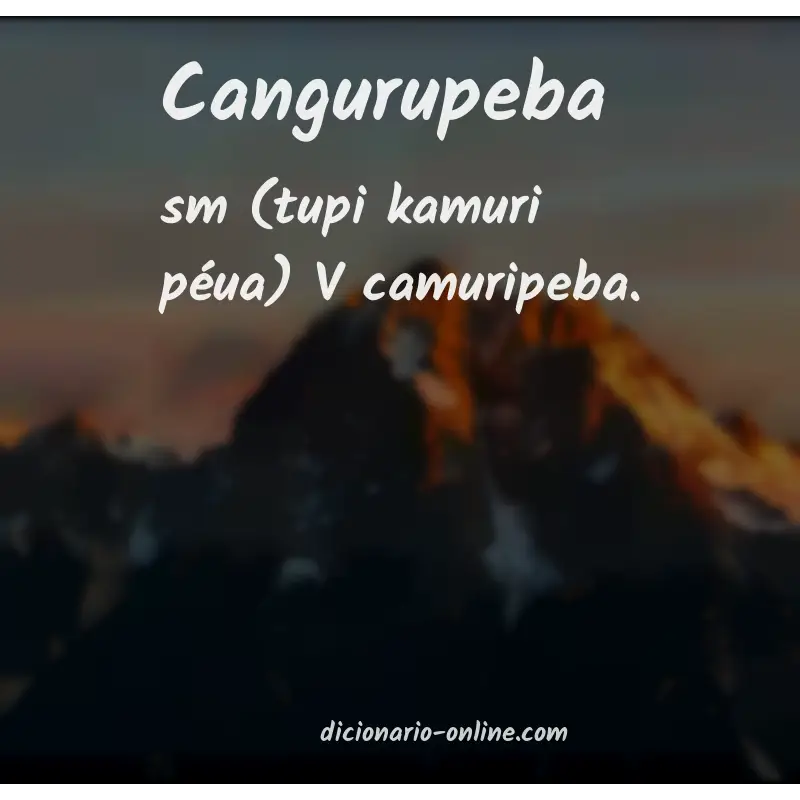 Significado de cangurupeba