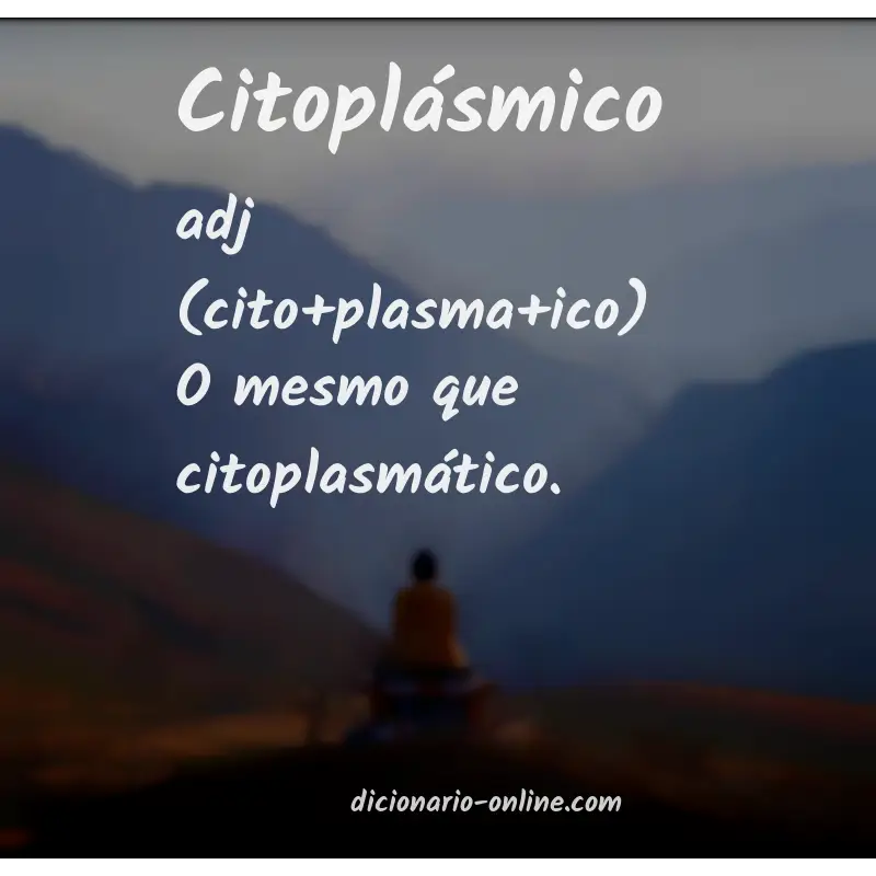 Significado de citoplásmico