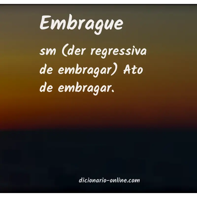 Significado de embrague