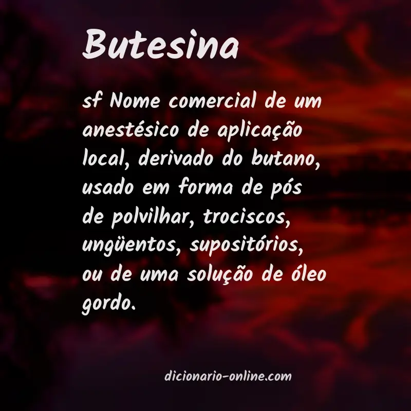 Significado de butesina