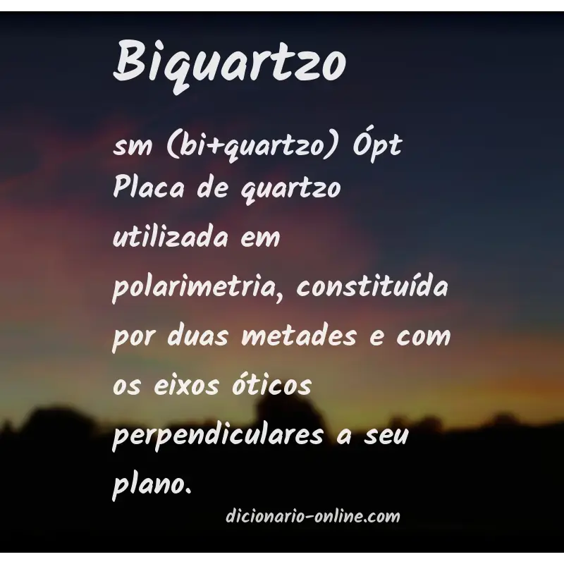 Significado de biquartzo