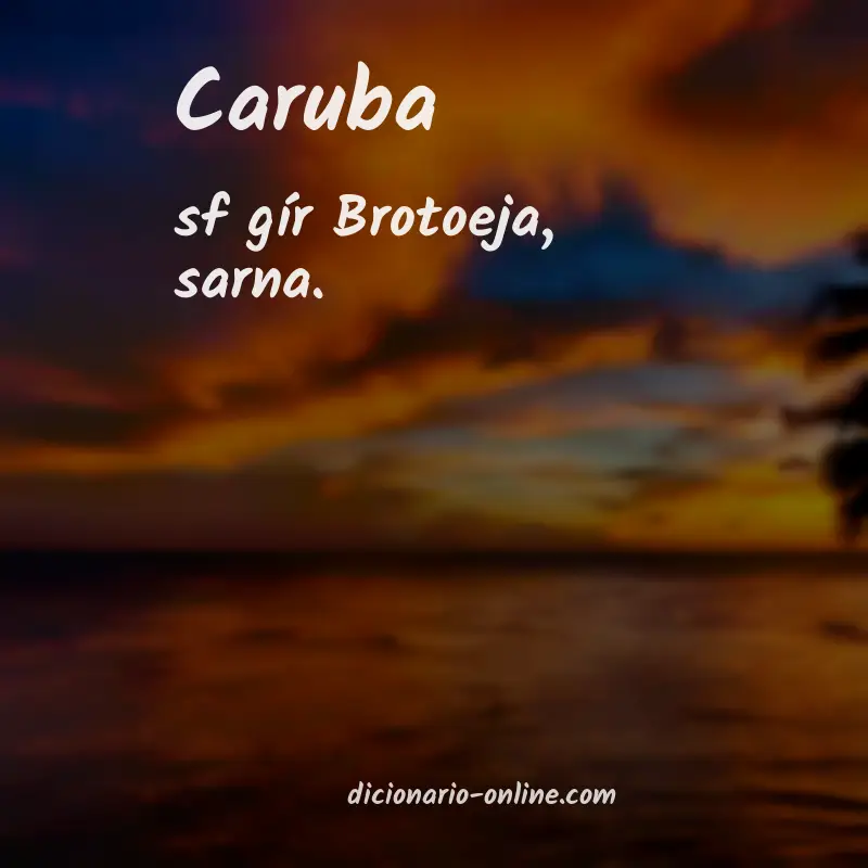 Significado de caruba