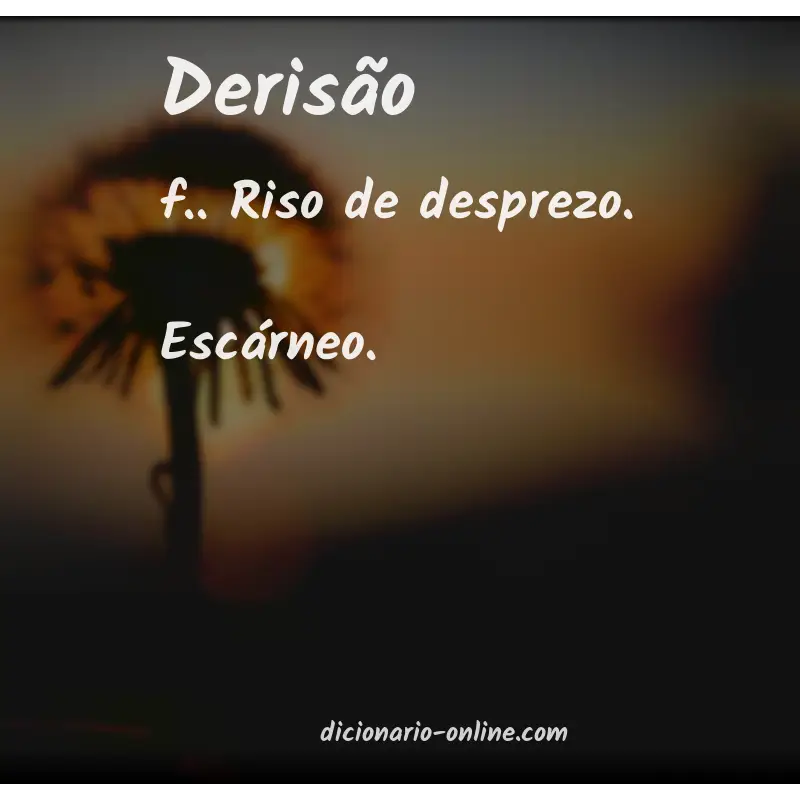 Significado de derisão