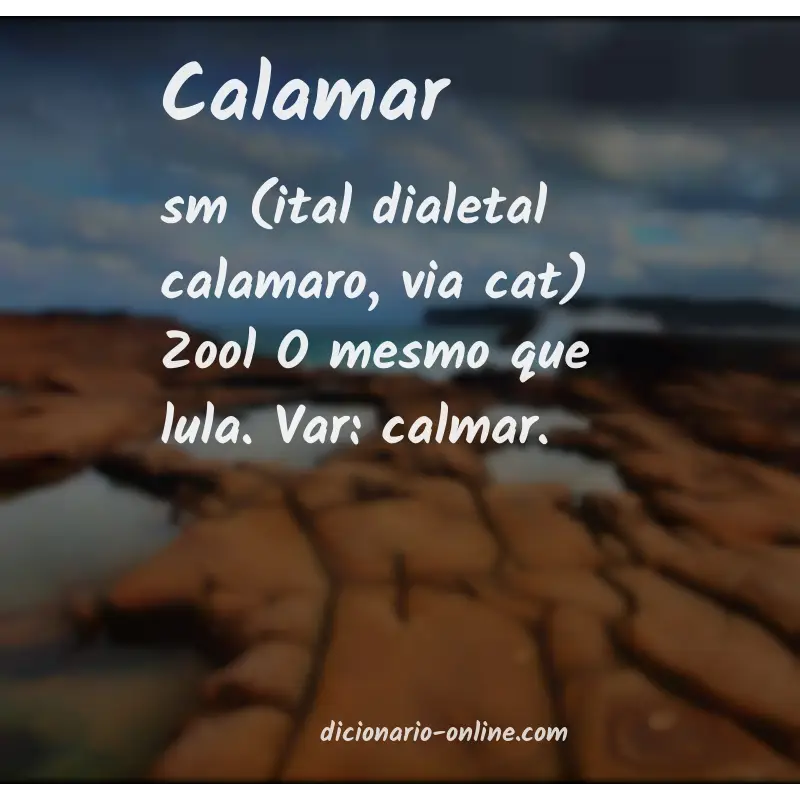 Significado de calamar