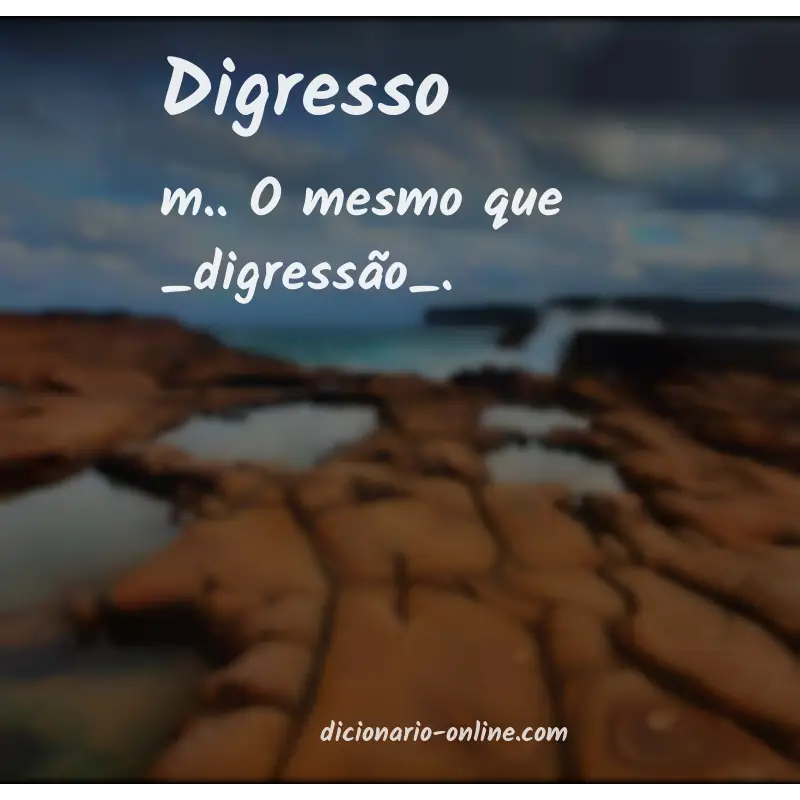 Significado de digresso
