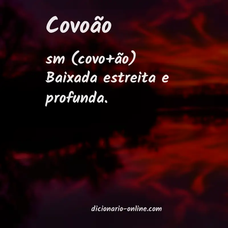 Significado de covoão