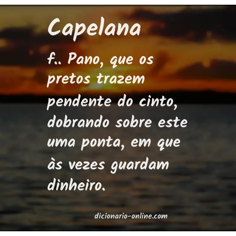 Significado de capelana