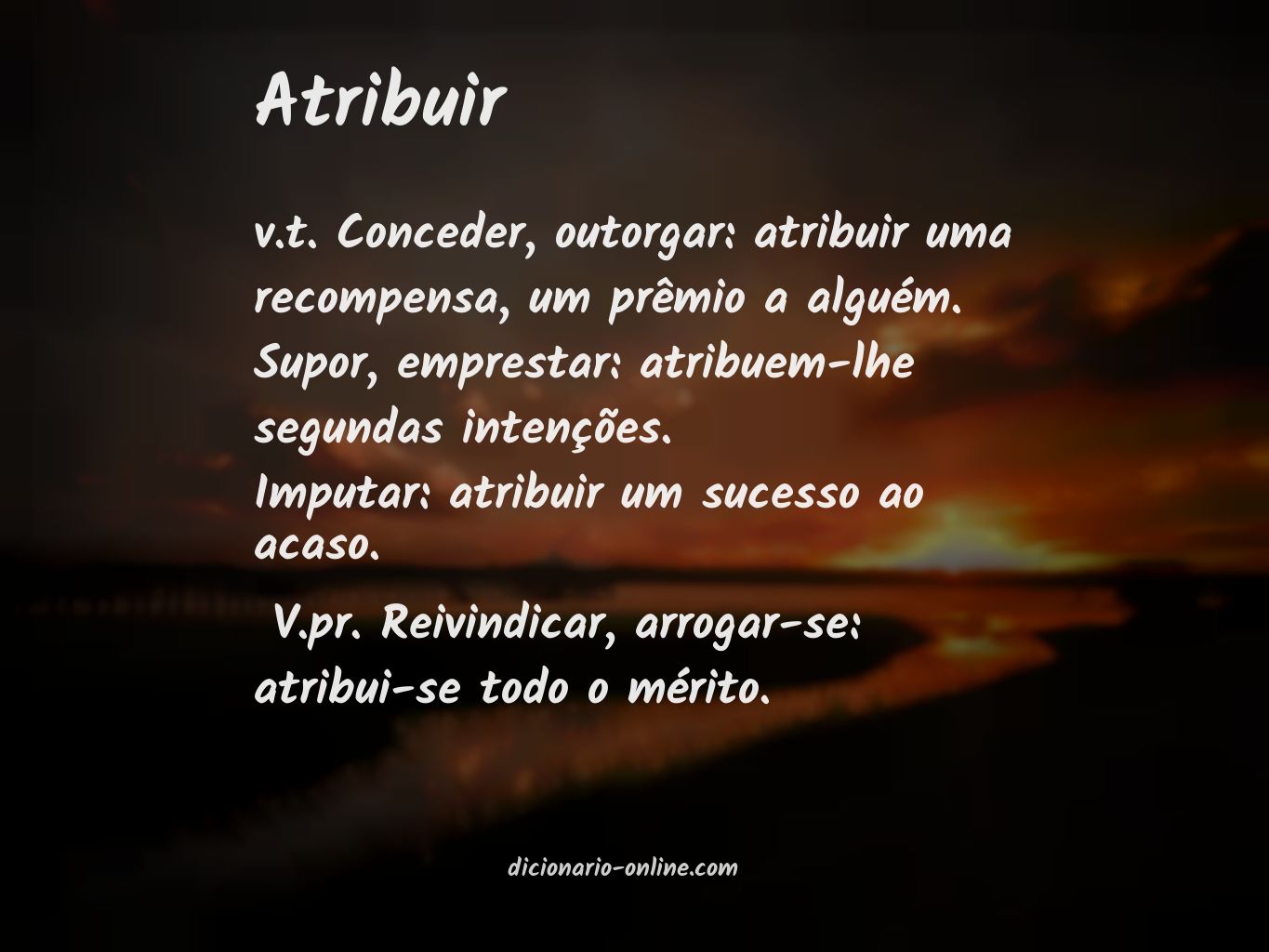 Significado de atribuir
