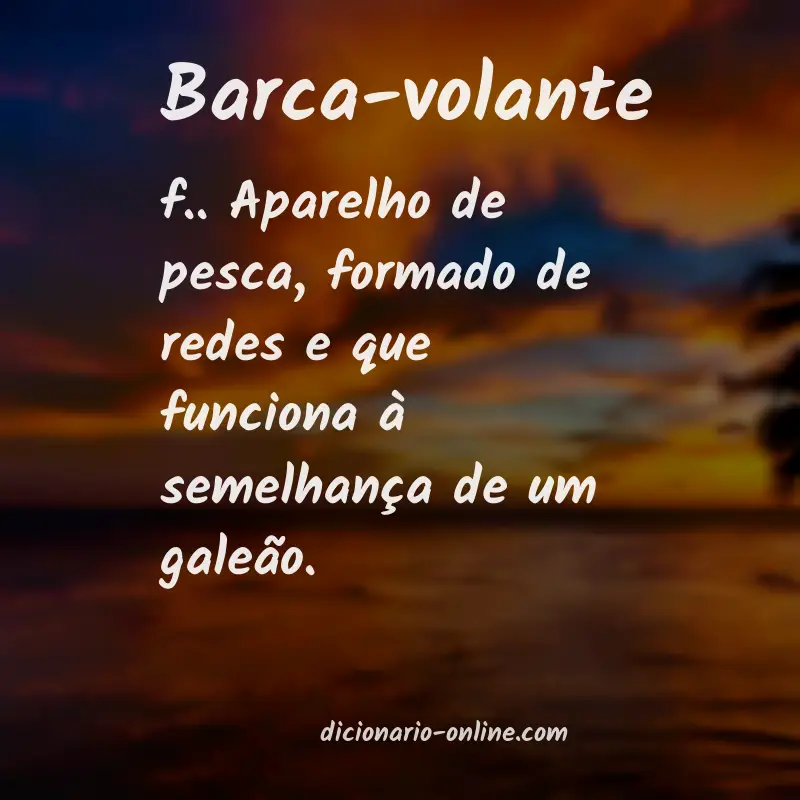 Significado de barca-volante