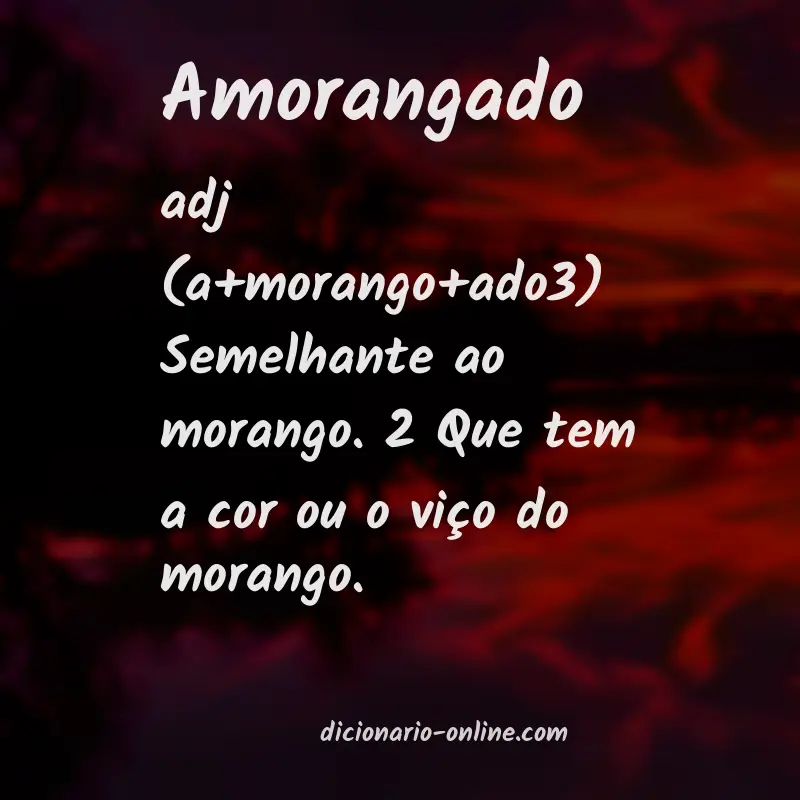 Significado de amorangado