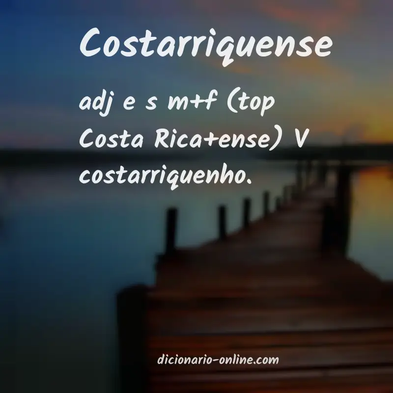 Significado de costarriquense