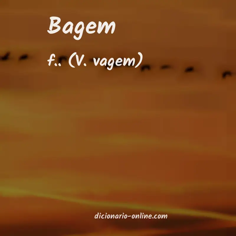 Significado de bagem