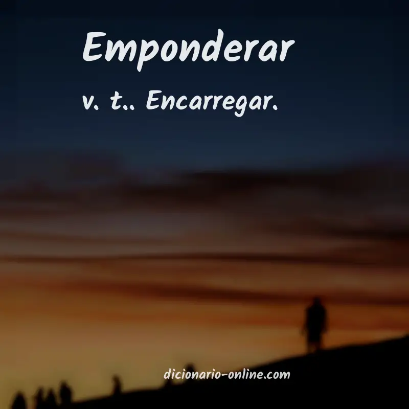 Significado de emponderar