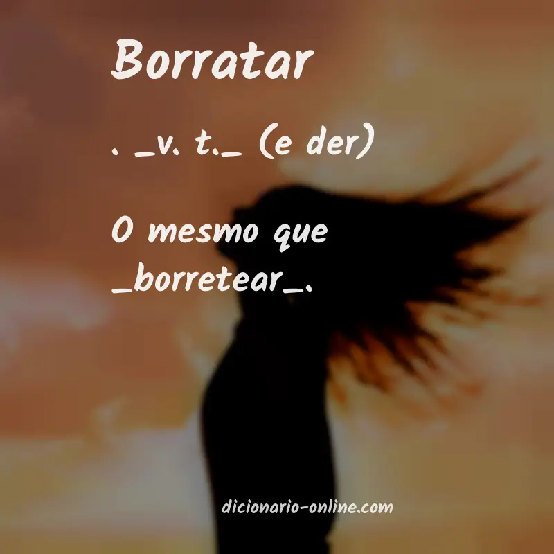 Significado de borratar