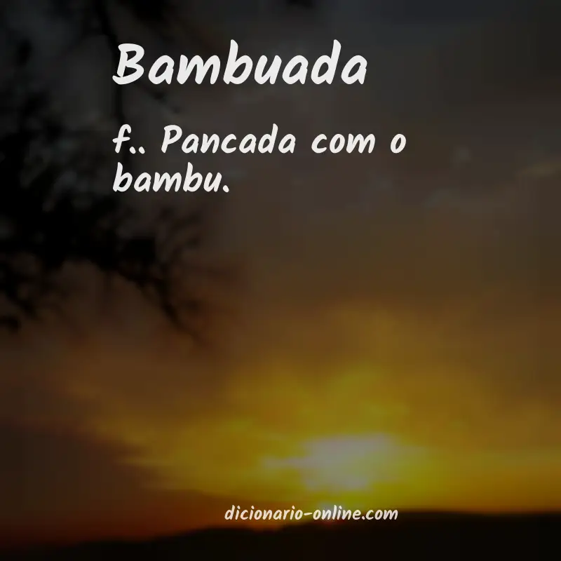 Significado de bambuada