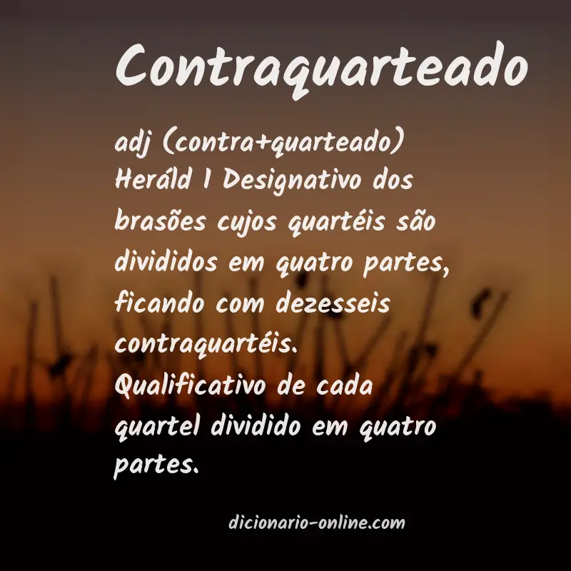 Significado de contraquarteado