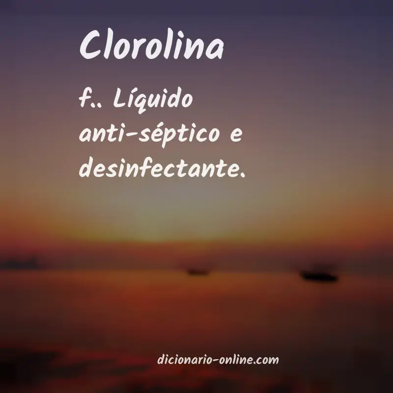 Significado de clorolina