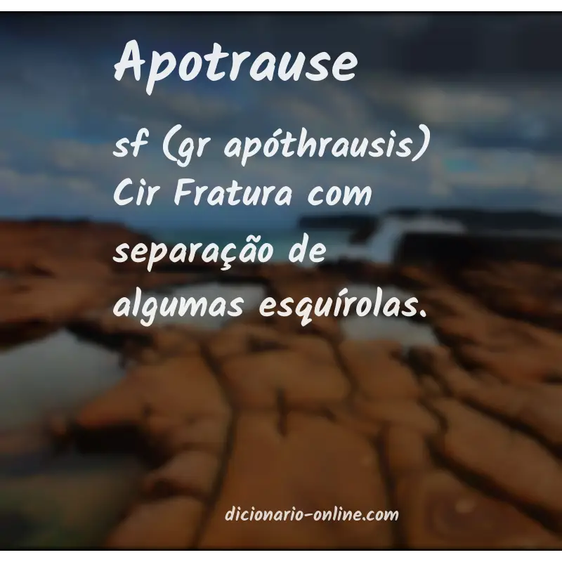 Significado de apotrause
