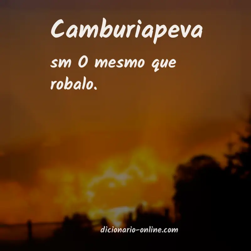 Significado de camburiapeva