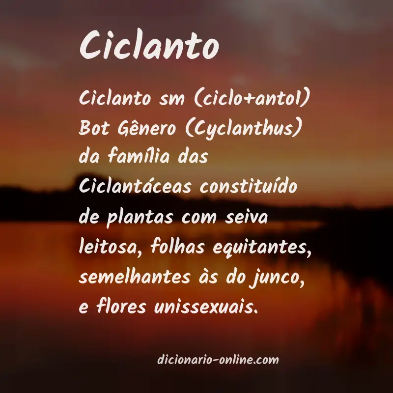 Significado de ciclanto