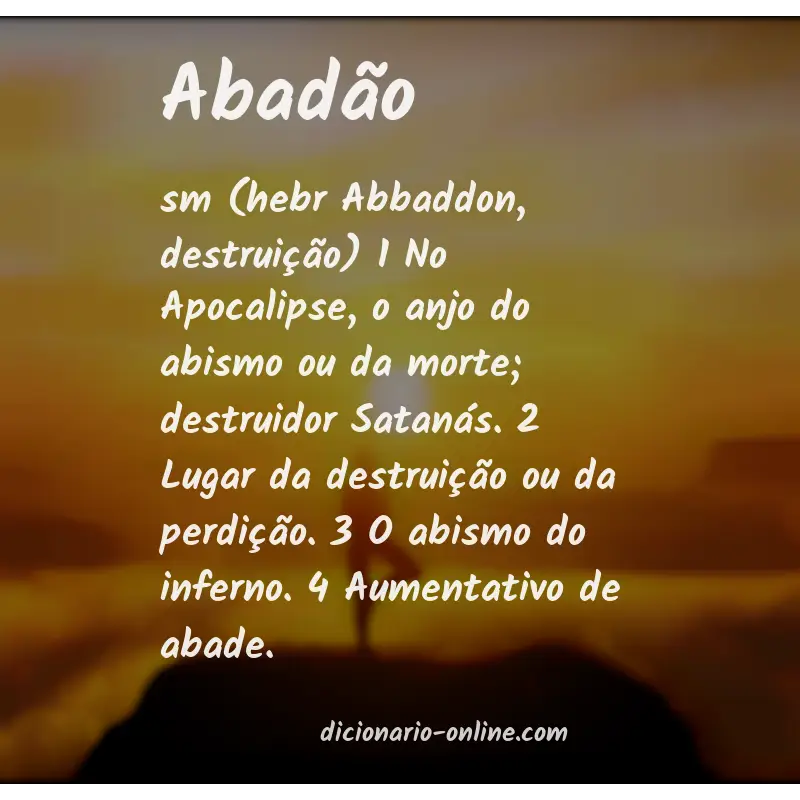 Significado de abadão