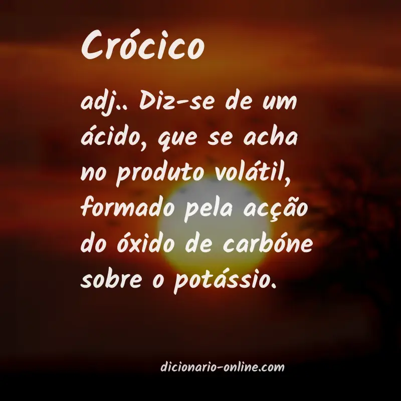 Significado de crócico