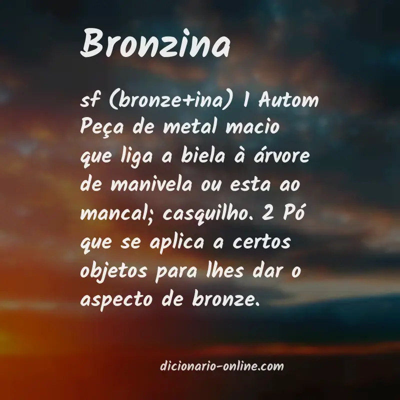 Significado de bronzina
