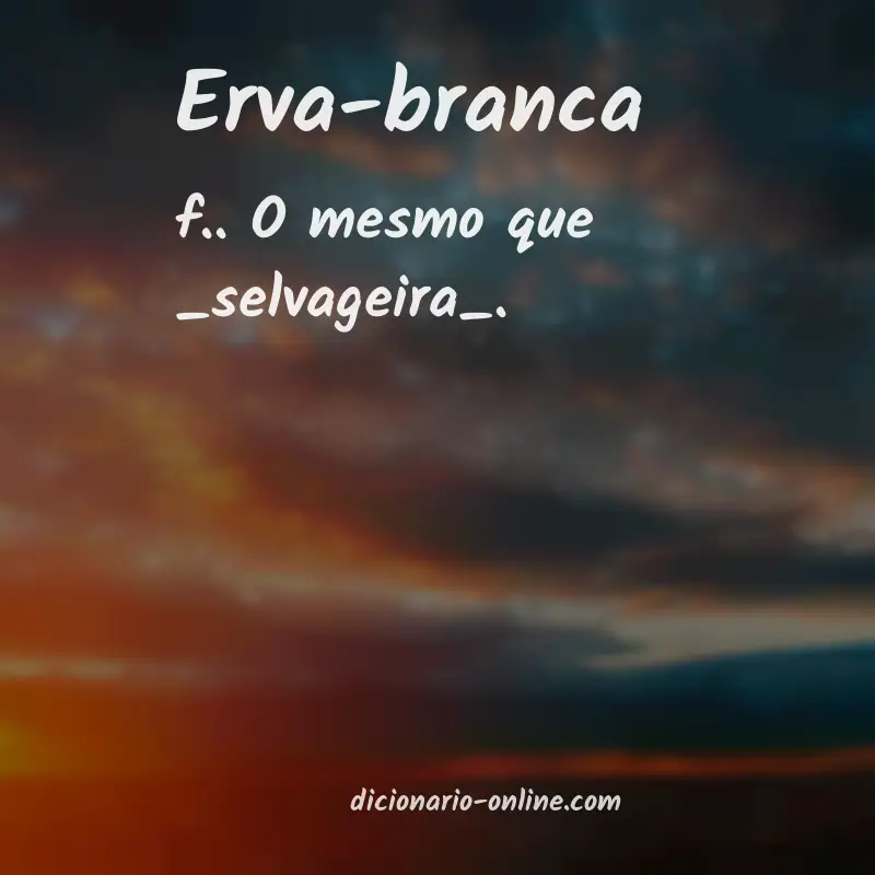Significado de erva-branca