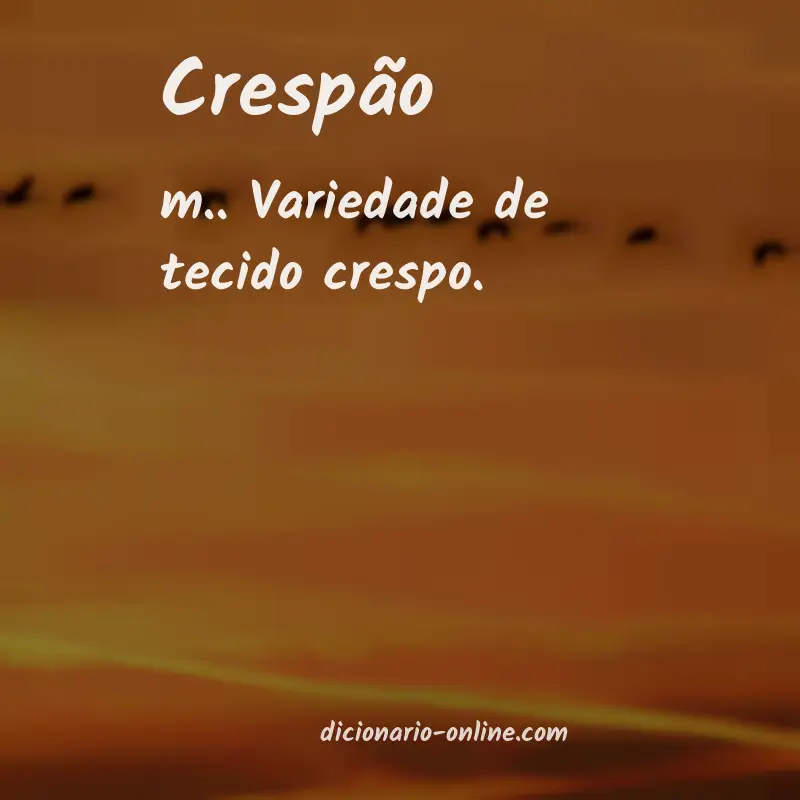 Significado de crespão
