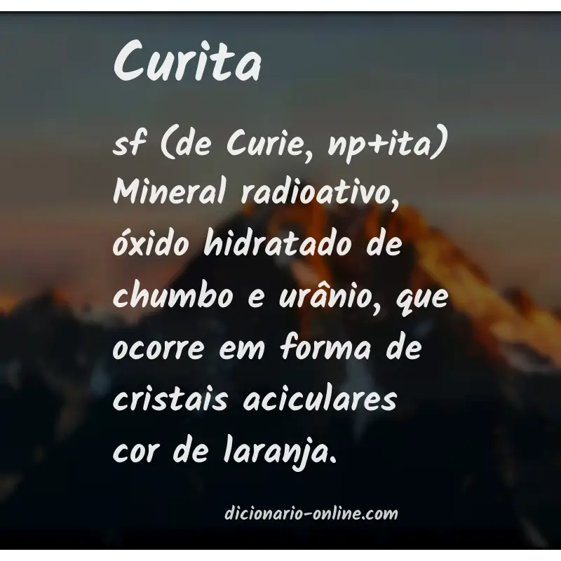 Significado de curita