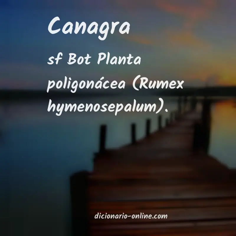 Significado de canagra