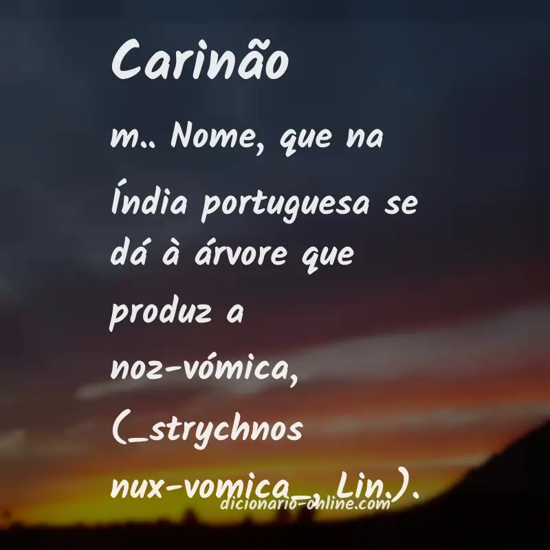 Significado de carinão