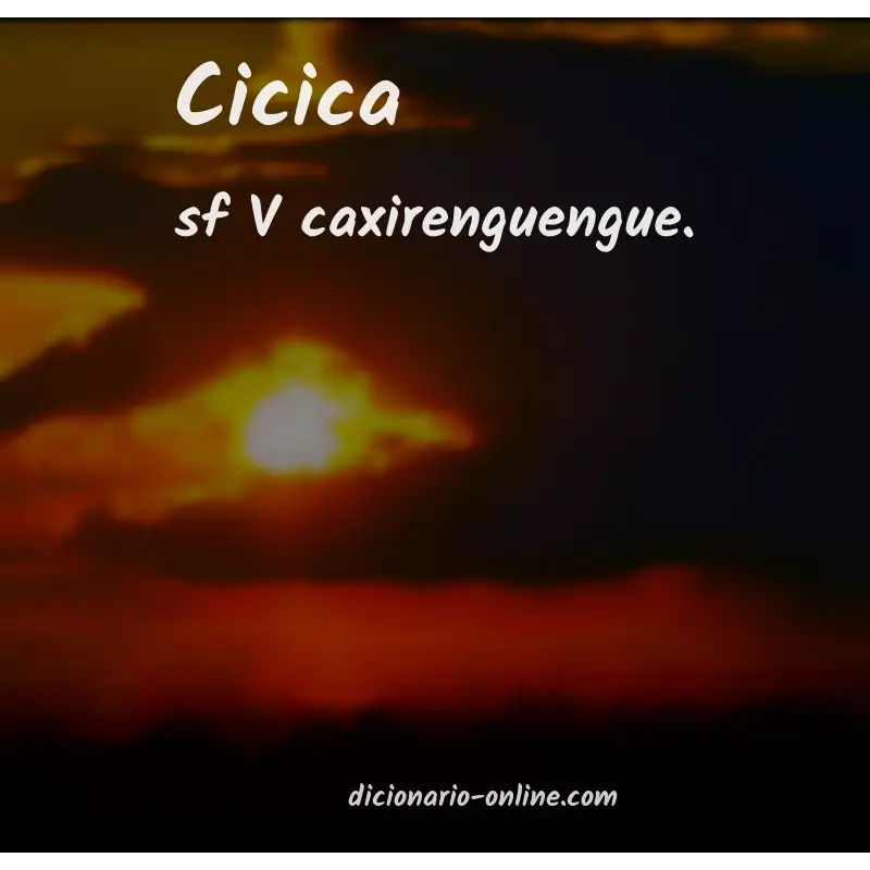 Significado de cicica