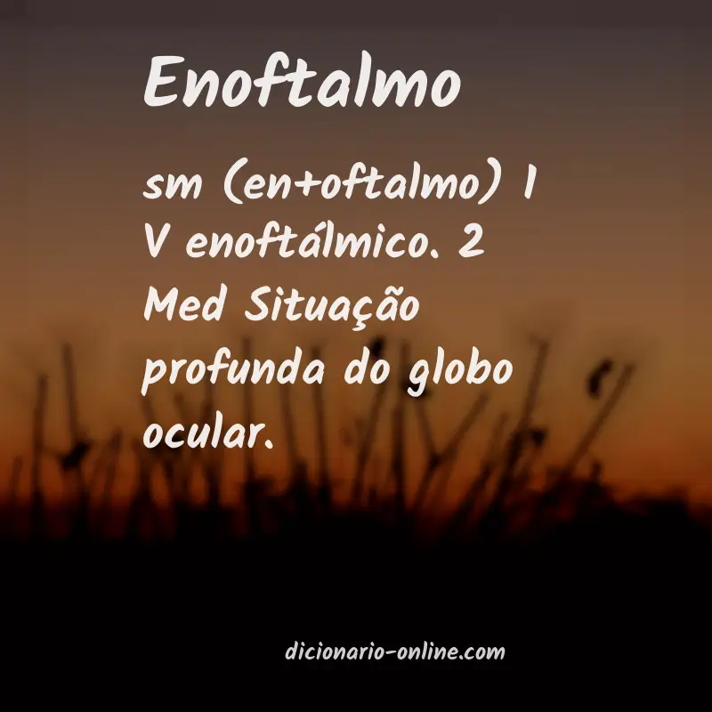 Significado de enoftalmo