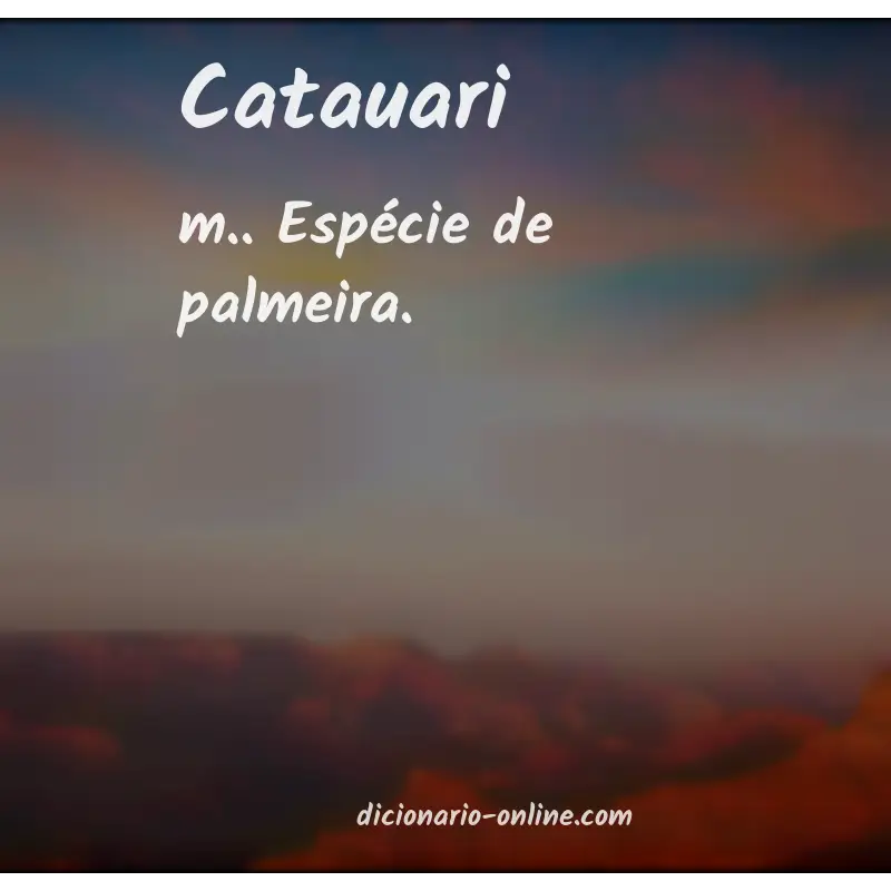 Significado de catauari