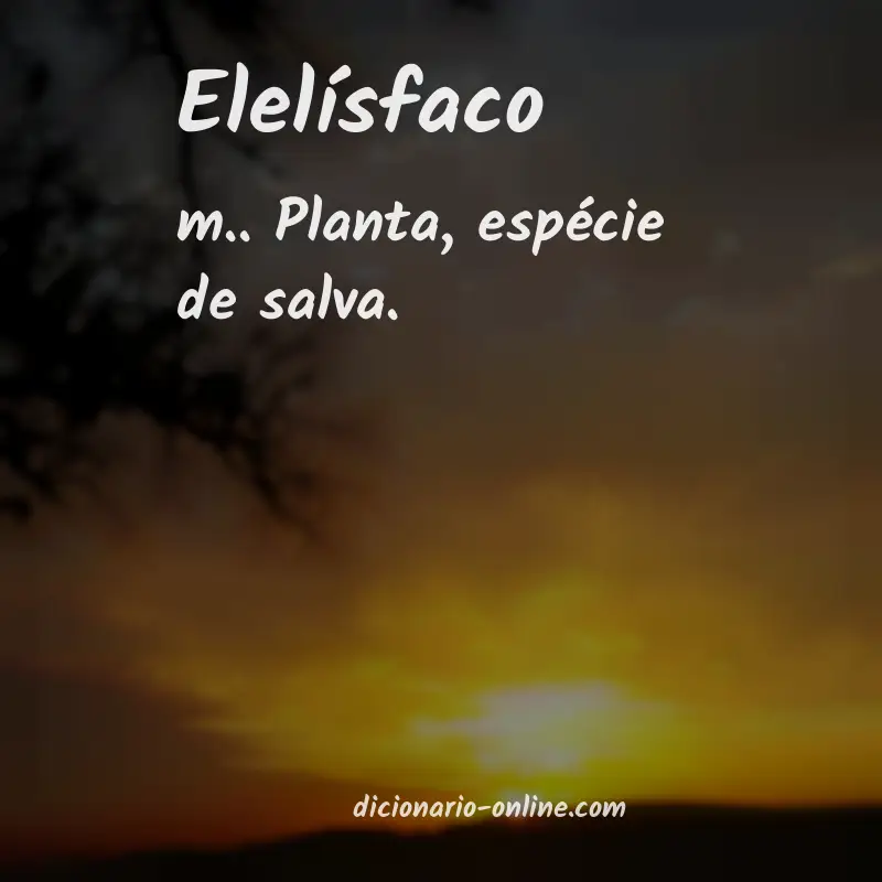 Significado de elelísfaco