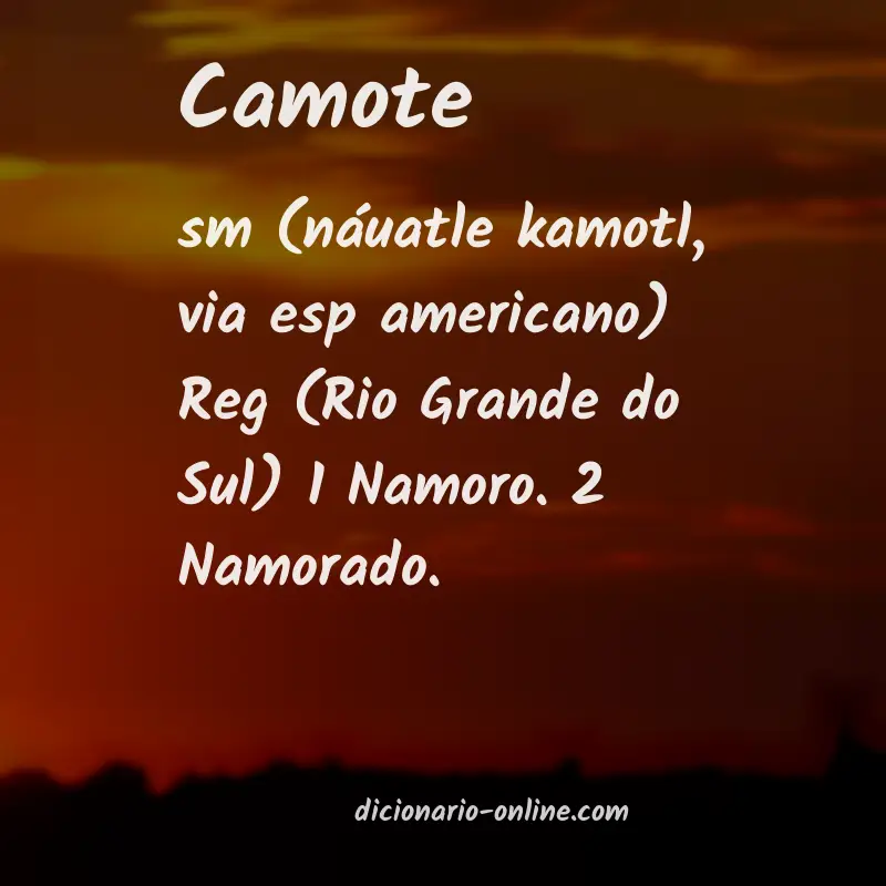 Significado de camote