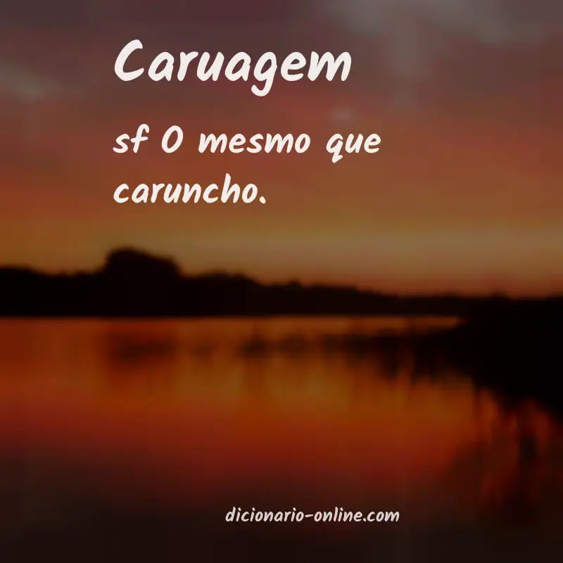 Significado de caruagem