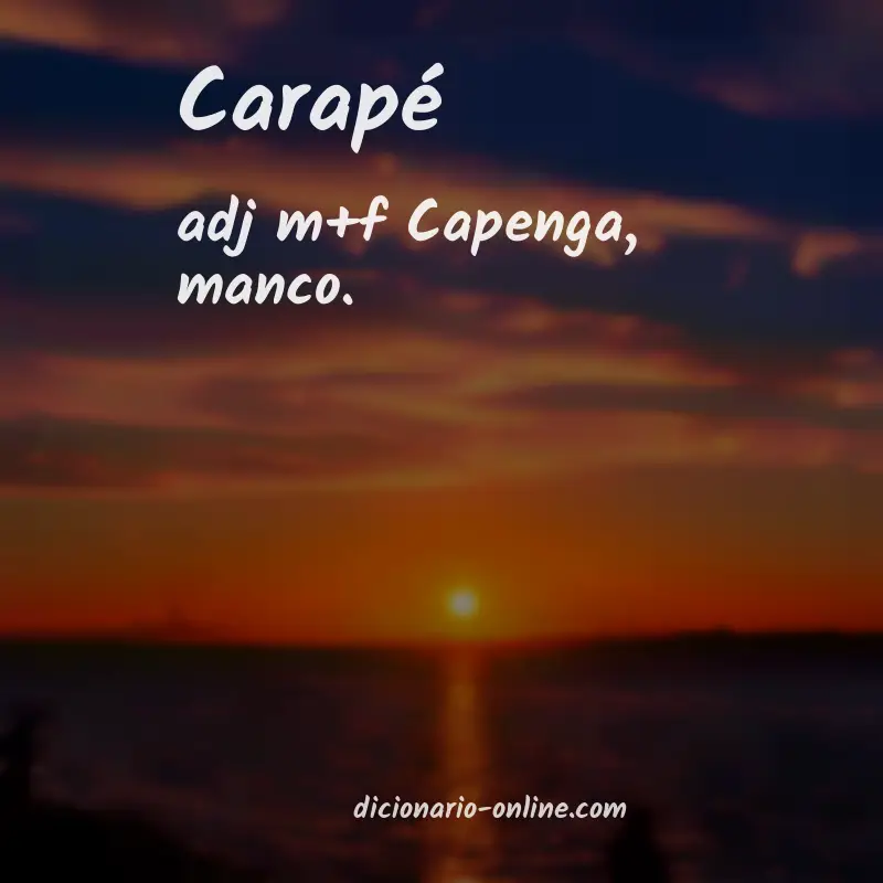 Significado de carapé
