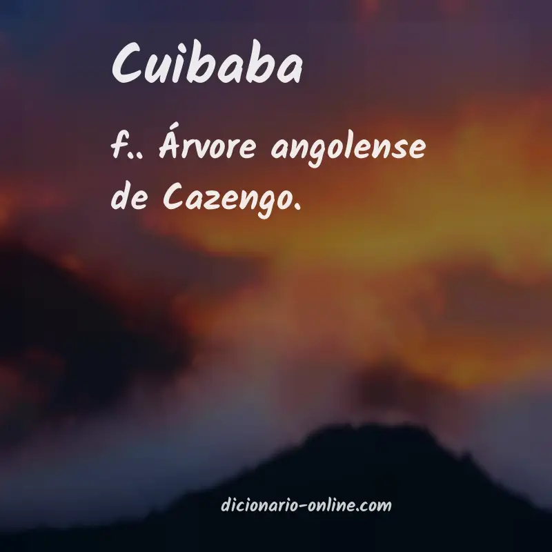 Significado de cuibaba