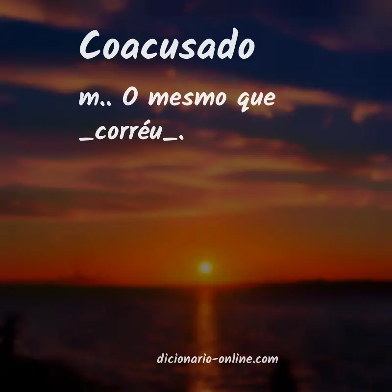 Significado de coacusado
