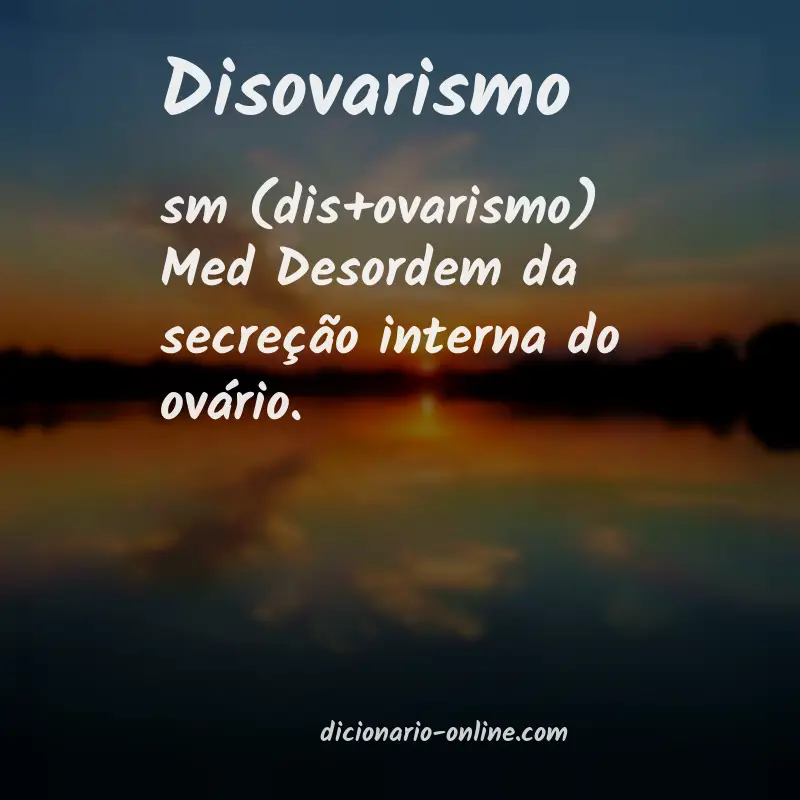 Significado de disovarismo
