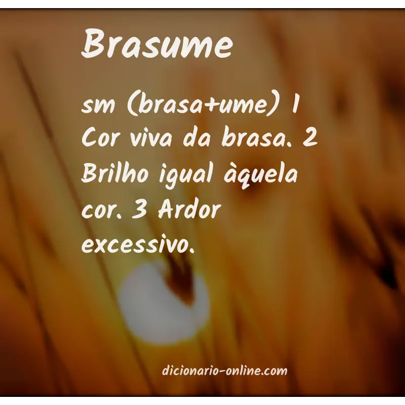 Significado de brasume