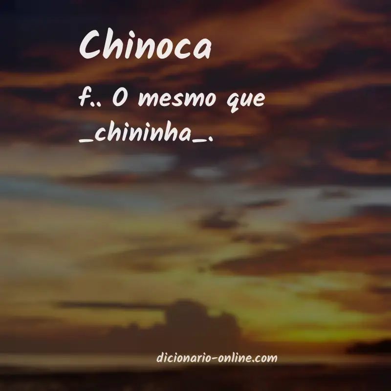 Significado de chinoca