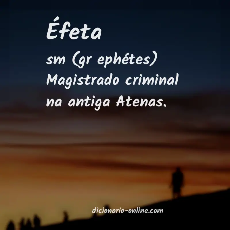 Significado de éfeta