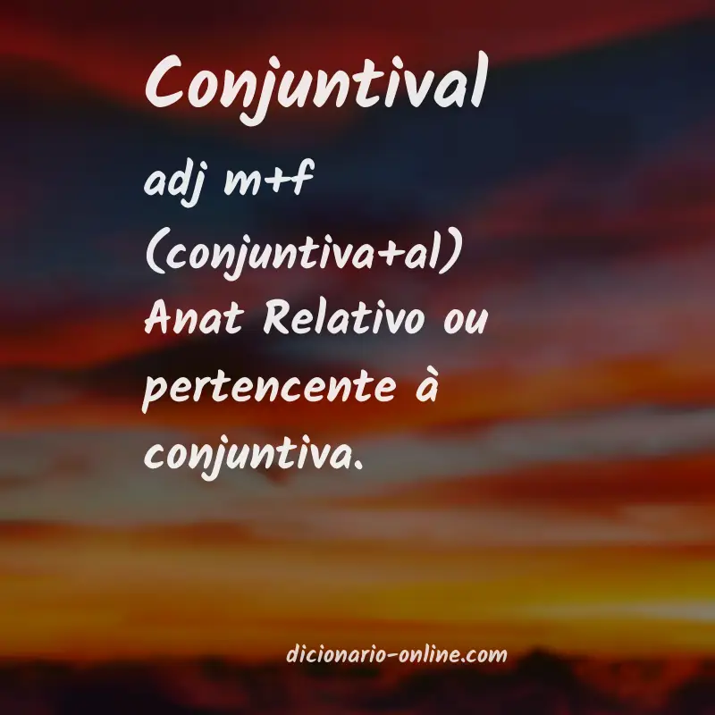 Significado de conjuntival