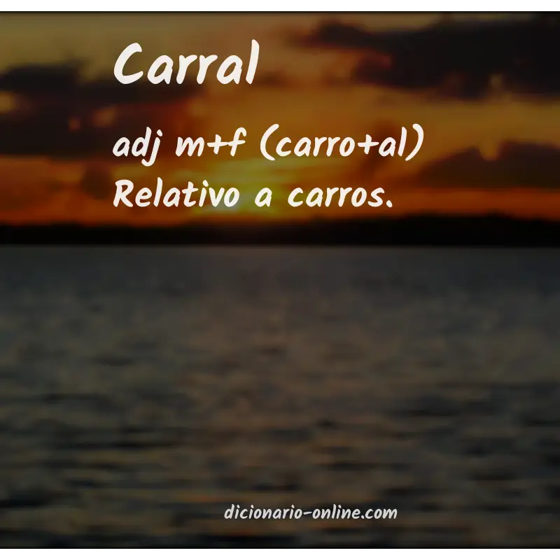 Significado de carral
