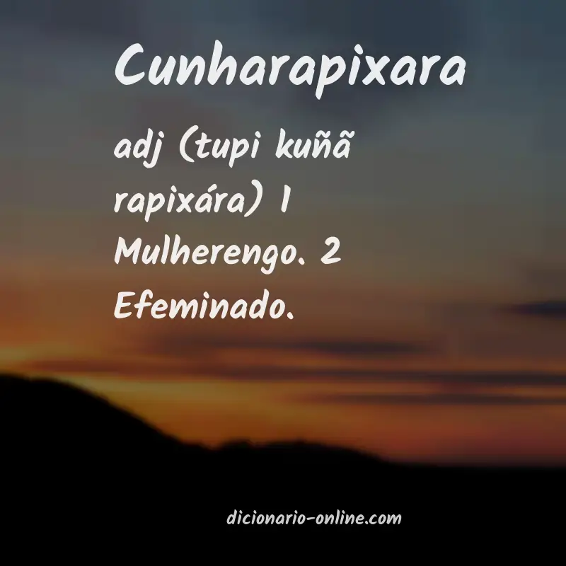 Significado de cunharapixara