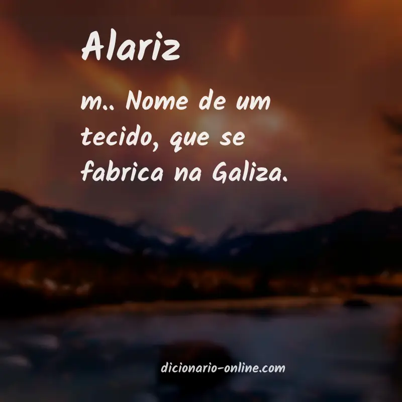 Significado de alariz