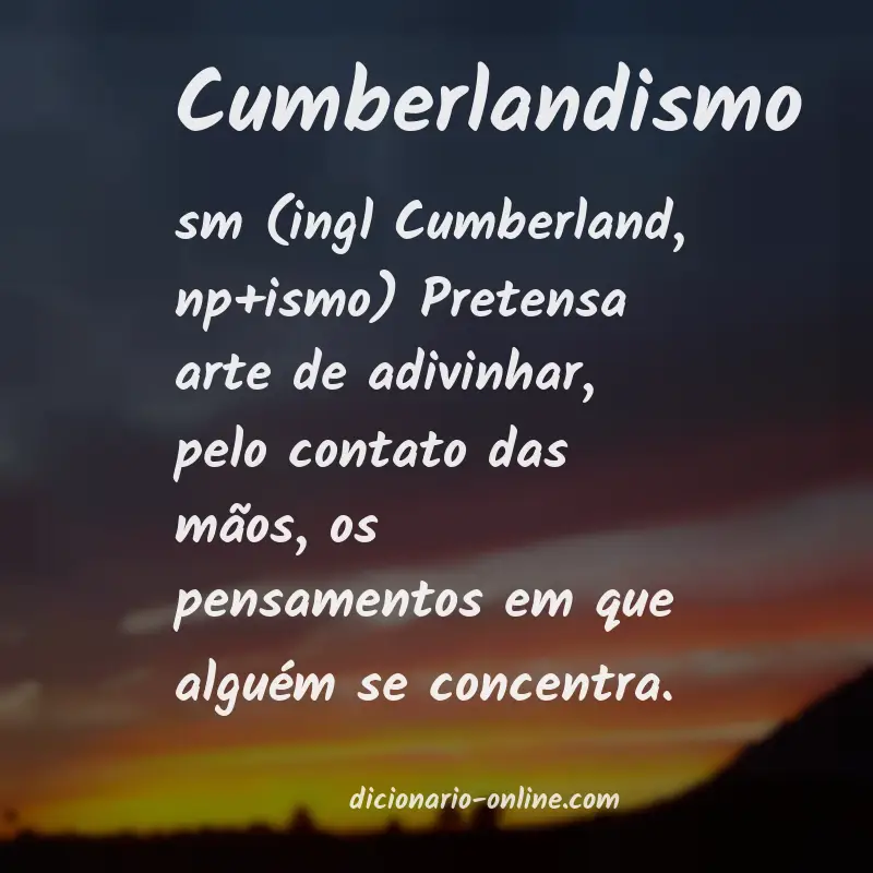 Significado de cumberlandismo